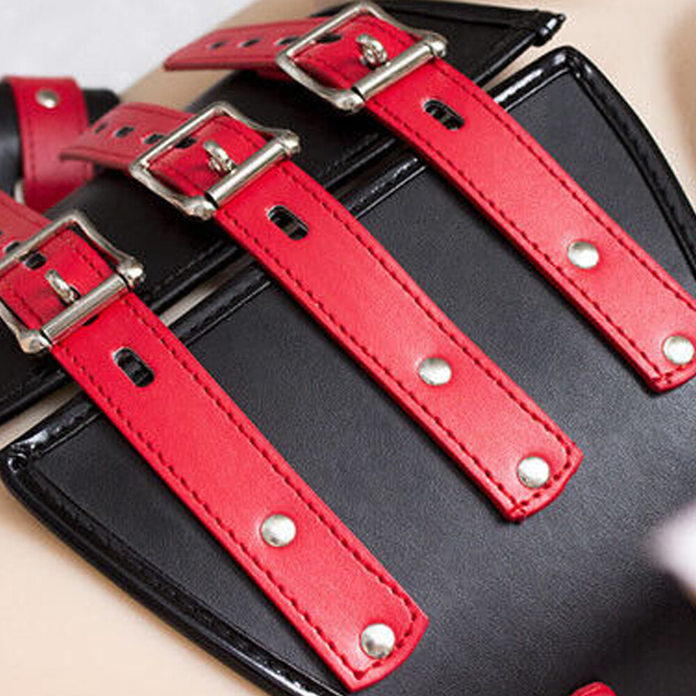 BDSM Waist Handcuffs Corset Body Harness Lockable Adjuatable Strap Adult Bondage