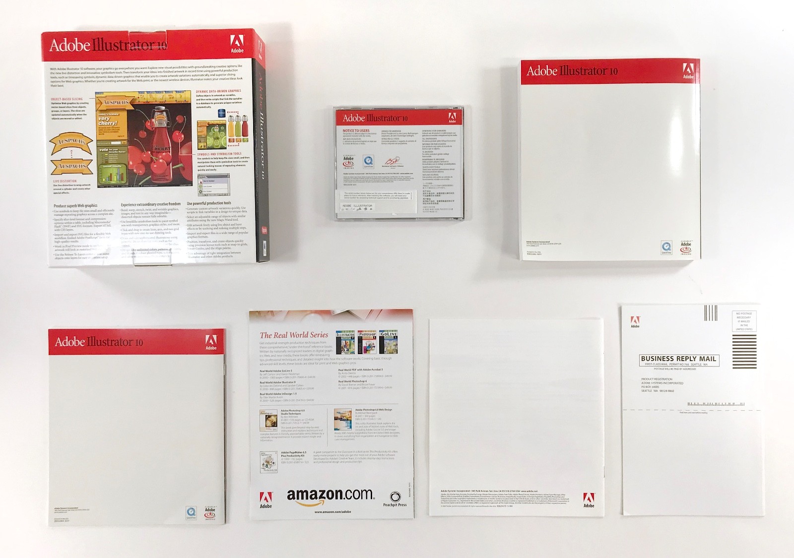 Adobe Illustrator 10 Upgrade Software For Mac • Complete in Box w/Serial Numbers
