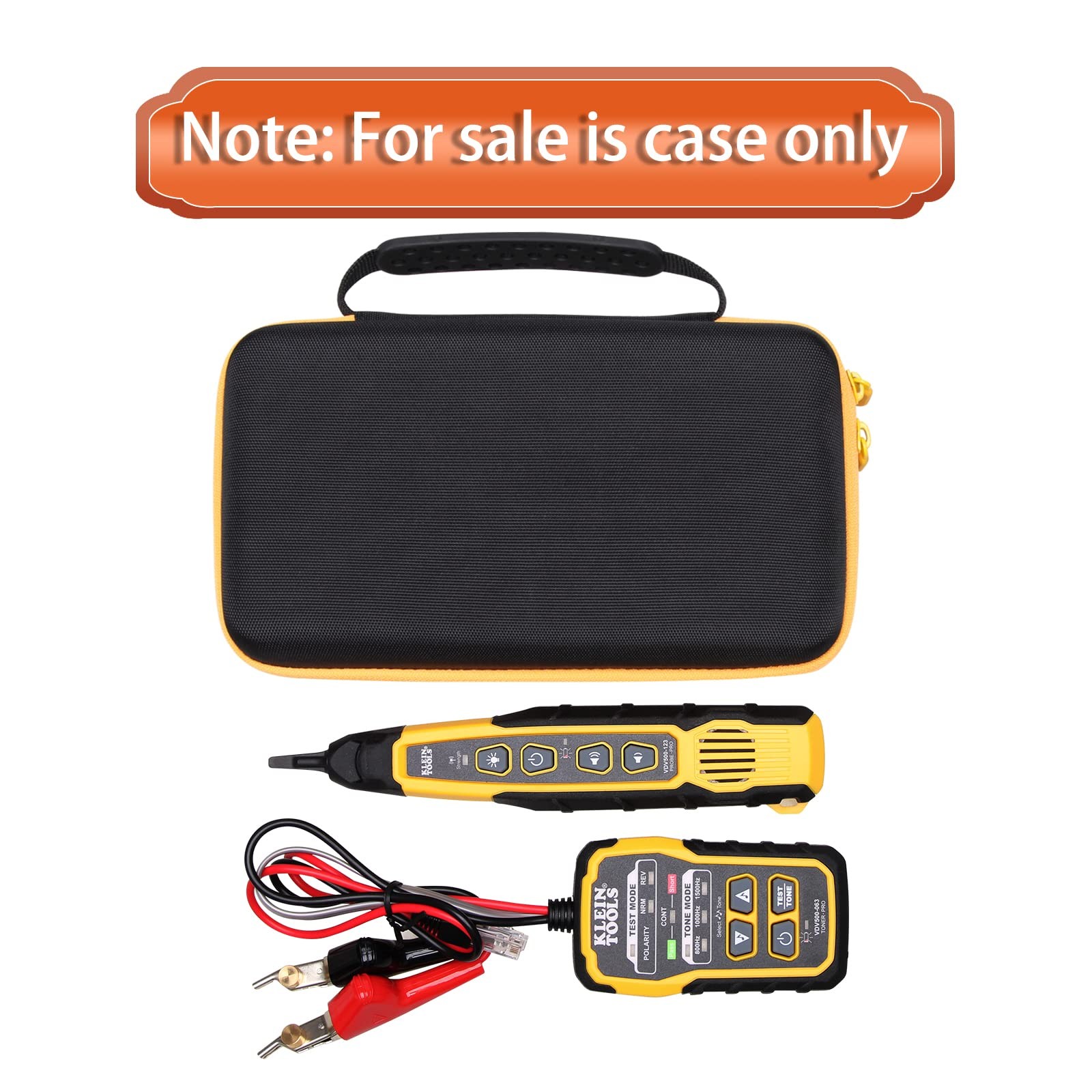 LTGEM Tester Case Compatible with Klein Tools VDV500-705 / Medium, Yellow