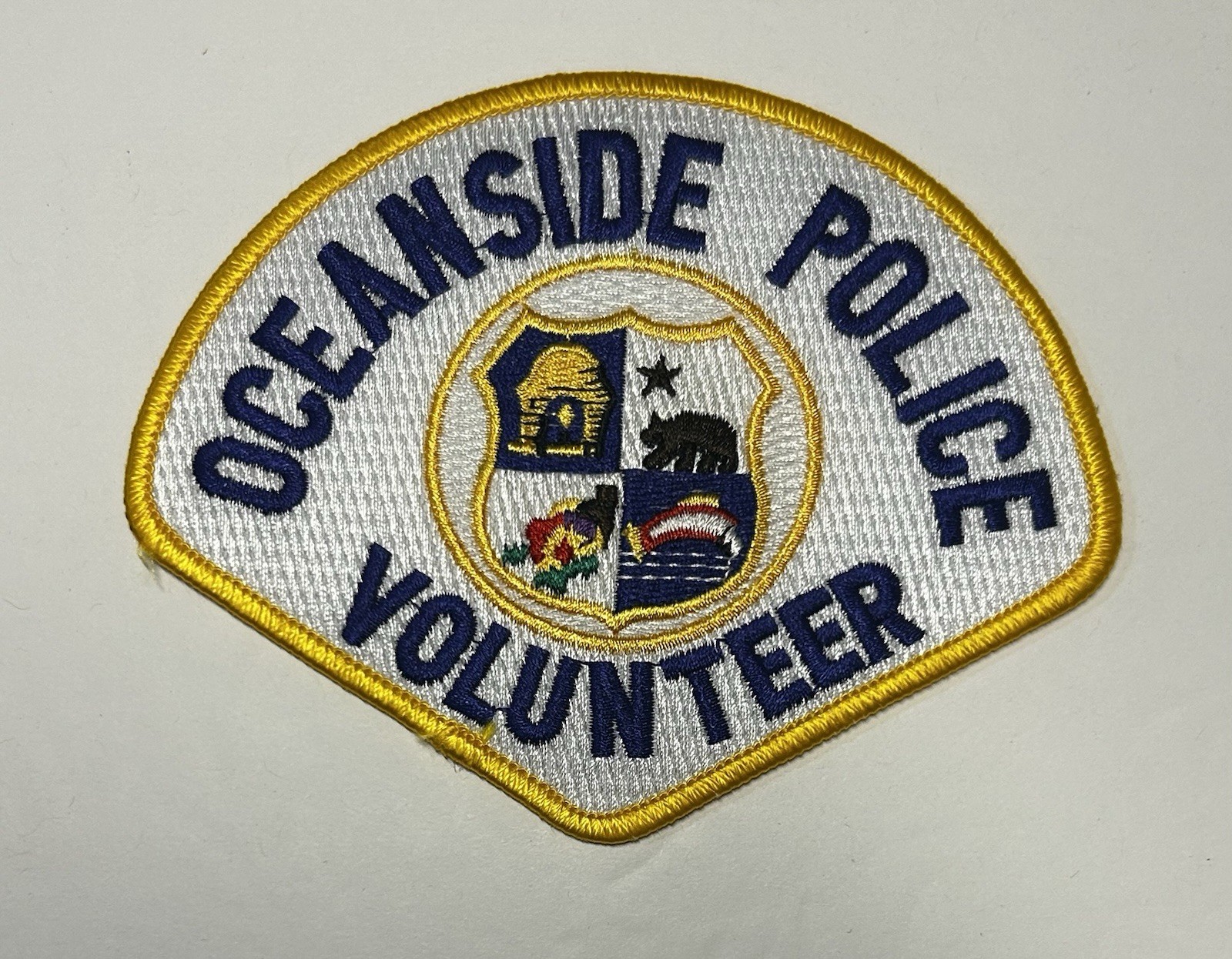 CA CALIFORNIA OCEANSIDE POLICE DEPT VOLUNTEER PATCH SAN DIEGO COUNTY #PDD14