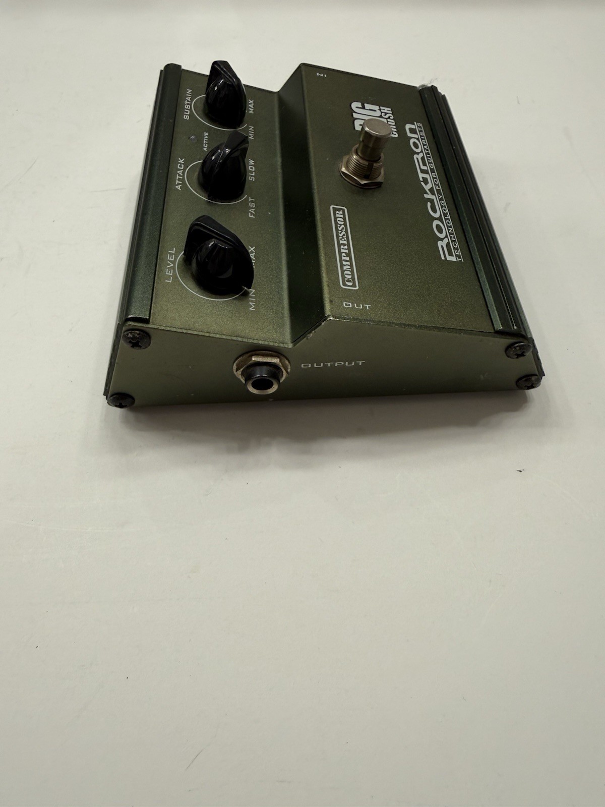 Rocktron Big Crush Compressor Sustainer Compression Guitar Effect Pedal *READ*