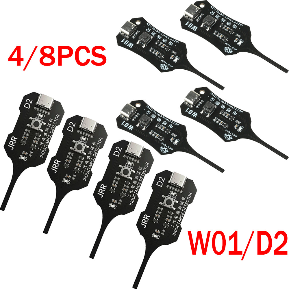 4/8pcs Inductance Tester W01 D2 Inductor Detectors With Compactly Construction#