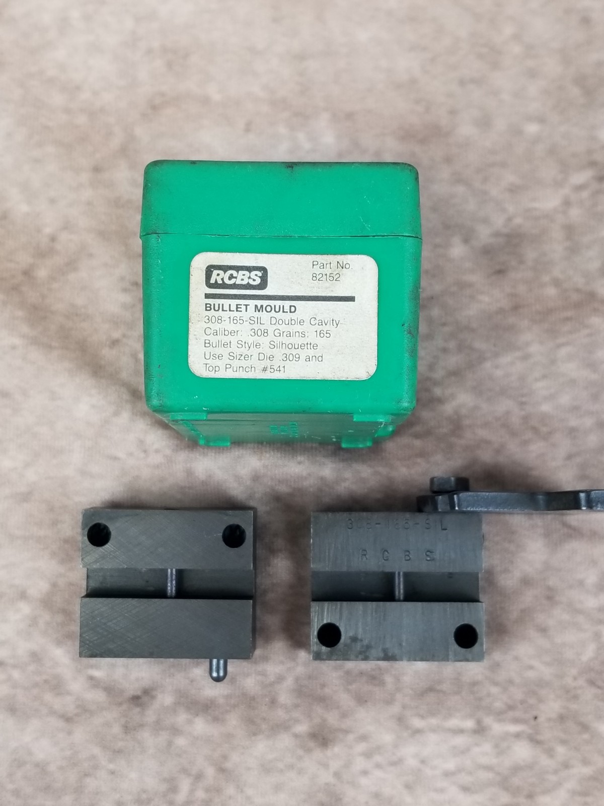 RCBS 308-165-SIL Double Cavity Bullet Mold Mould 308 165 SIL Black Powder 82152