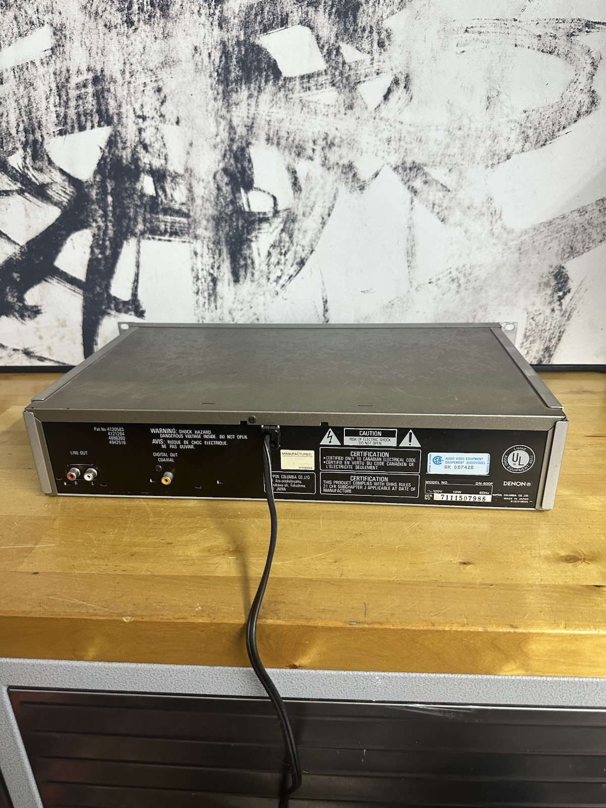 Denon DN-600F Single Compact Disc Player Rack Mount No Remote