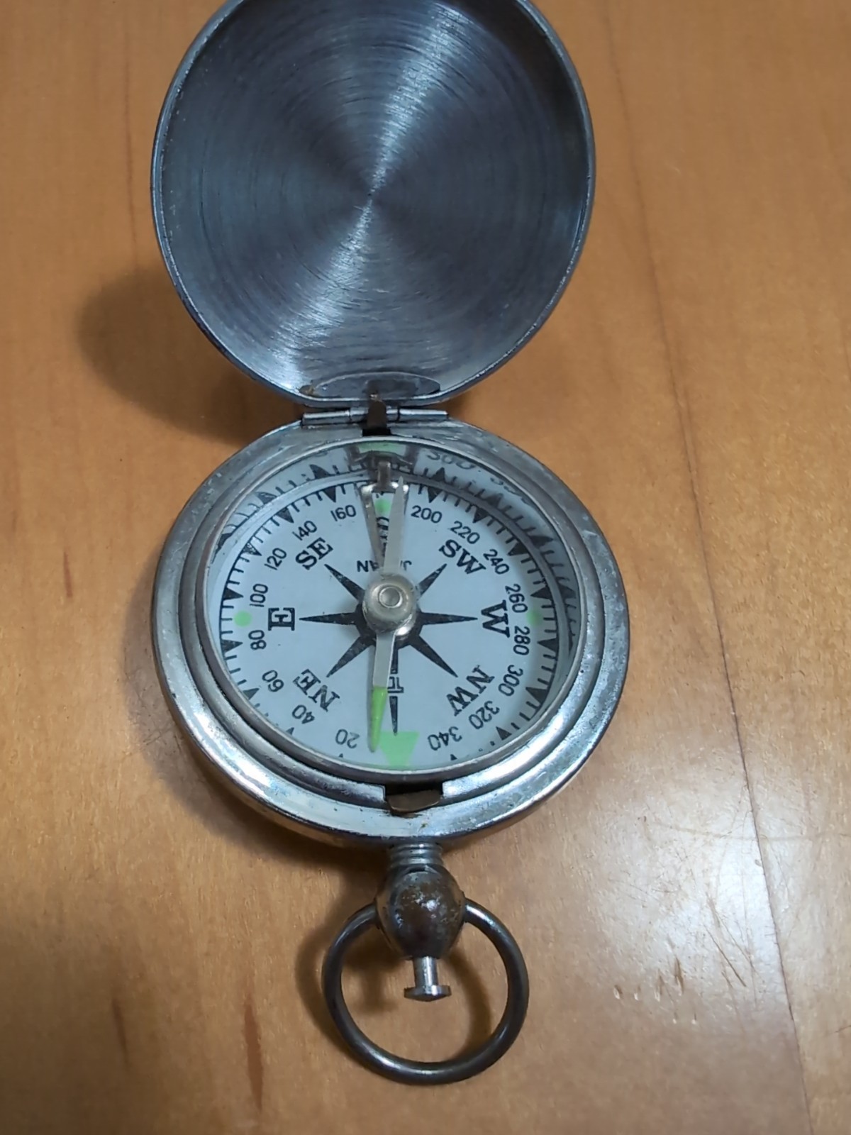 Vintage Pocket Compass TC  Made In Japan