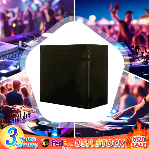 DJ Black Portable Oxford Cloth Scrim DJ Display Stand Facade Booth Event Cover