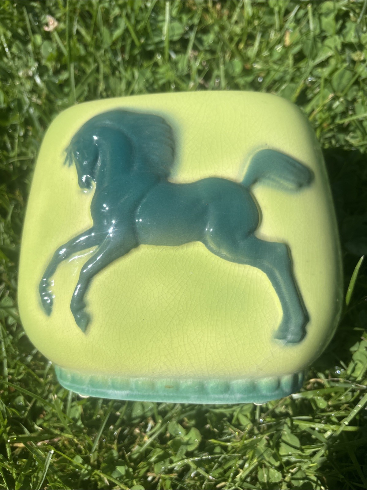 Vintage Prancing Pony Mid Century Modern planter