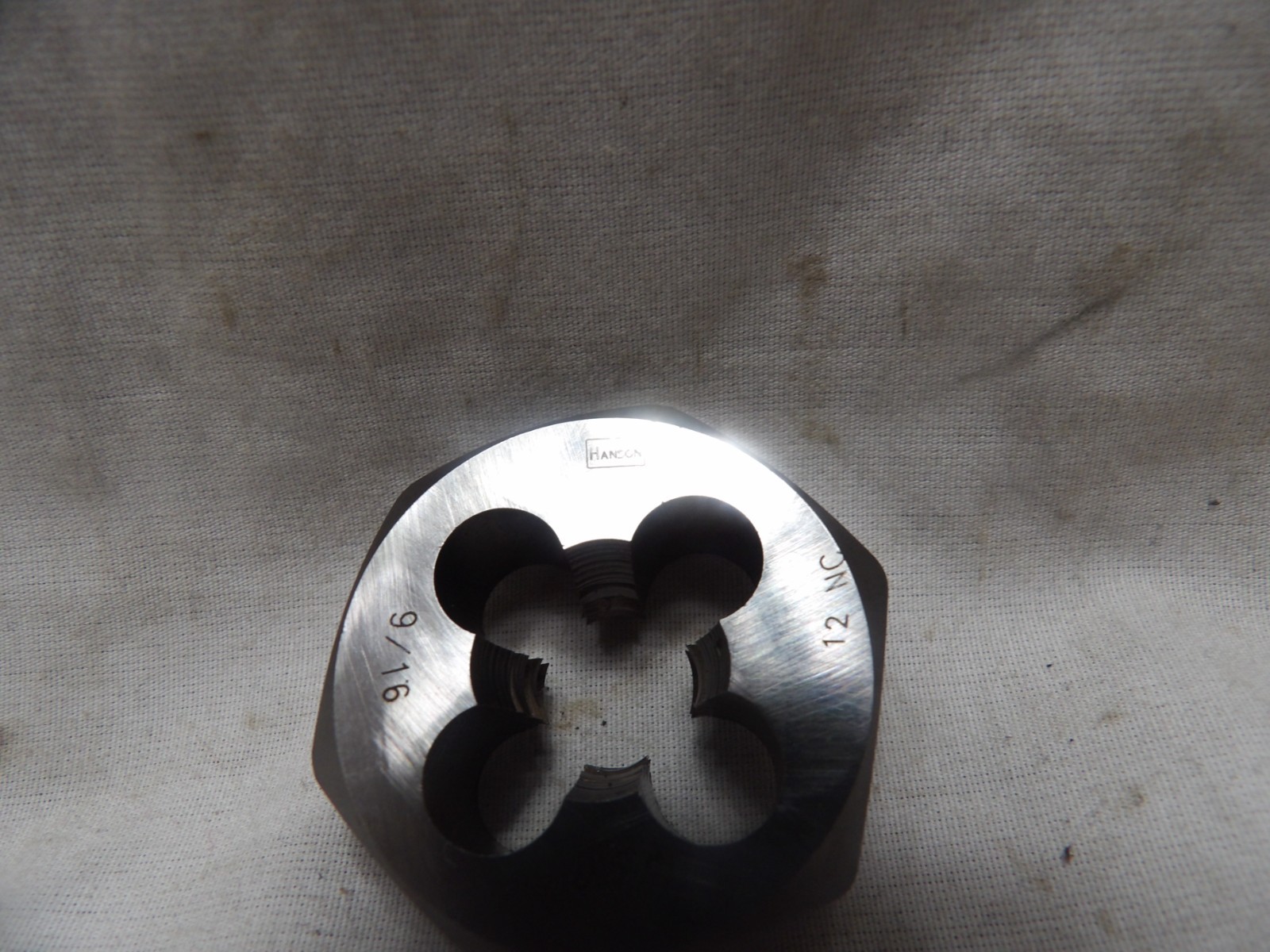 Hanson 9/16"-12 NC Hand Threading Die - Made in the USA