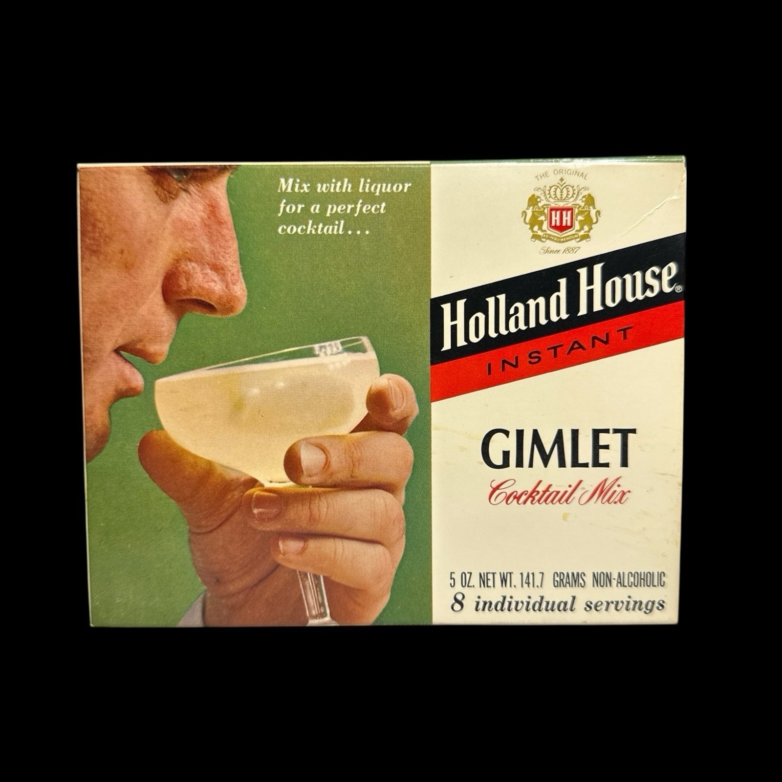 Vintage - Holland House Instant GIMLET - Cocktail Mix - 8 Servings - Sealed NOS