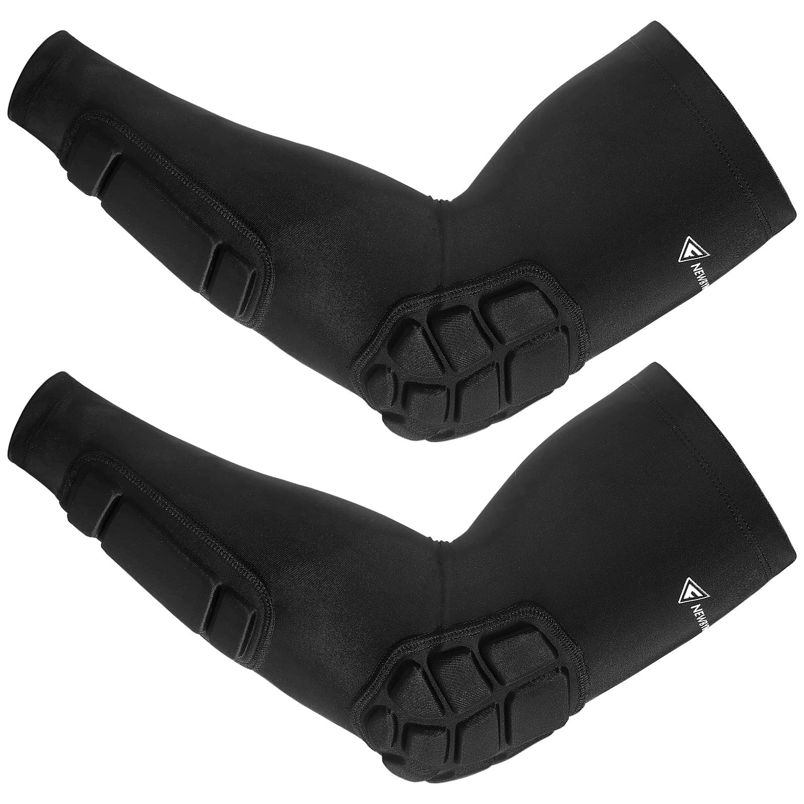 Padded Arm Sleeves 2 Pack, Elbow Forearm Crashproof Pads | for Football Baske...