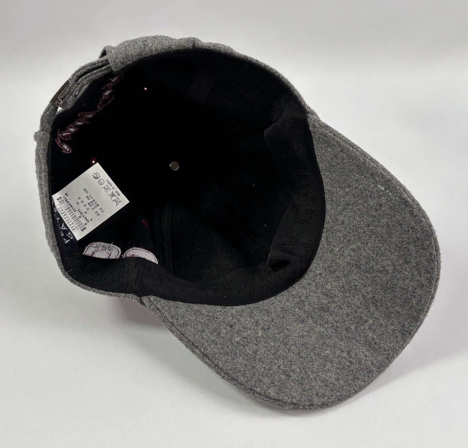 Unisex Pearly Gates Grey/Maroon Wool-Blend Golf Hat/Cap