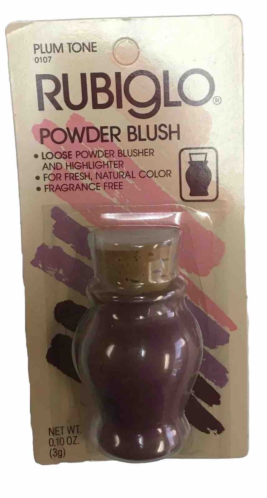 Rubiglo  Sun Powder Blush Urn sealed 0.10 oz PLUM TONE 0107 please read below