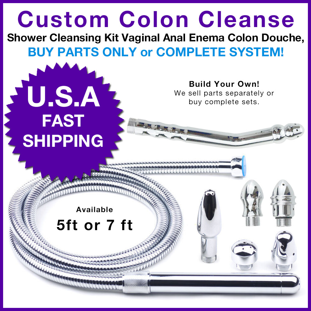 Shower Cleansing Kit Vaginal Anal Enema Colon Douche Parts Complete System