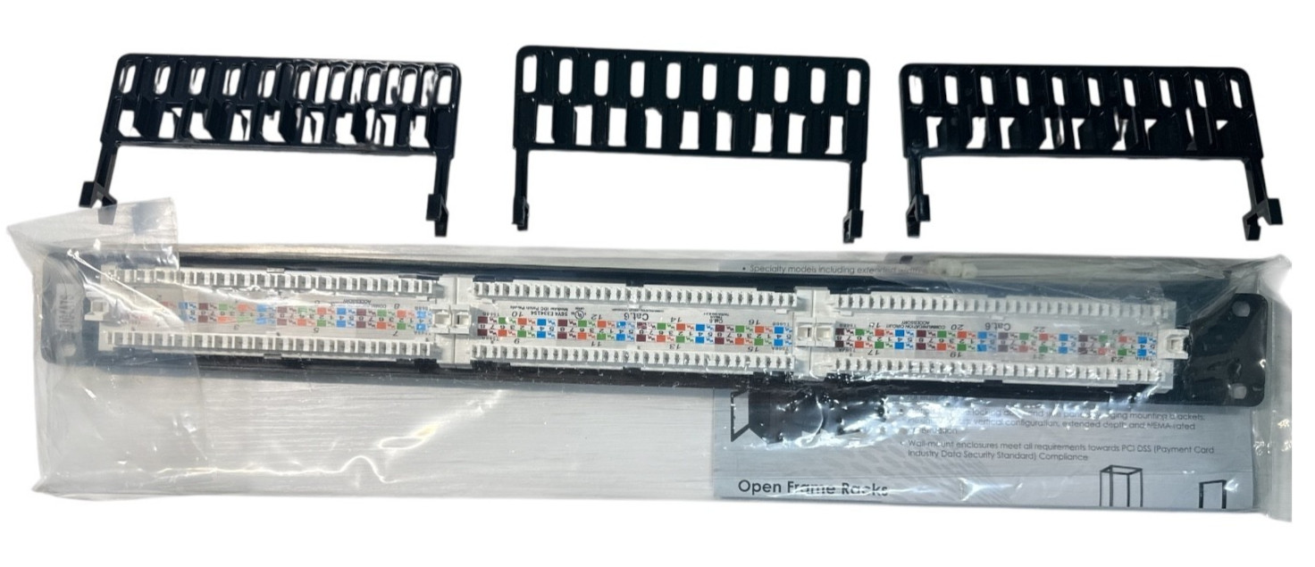 Tripp Lite 24 Port Cat6 Patch Panel 568B RJ45 Ethernet N252-P24