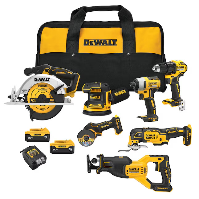 DEWALT 7-TOOL COMBO KIT 20V MAX  - DCK730P2