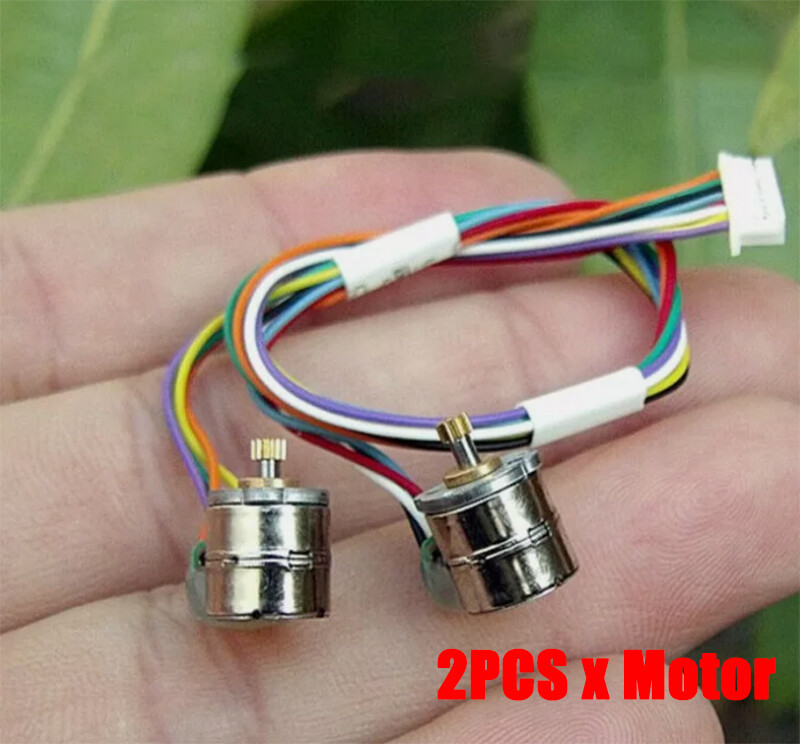 Micro Miniature Tiny 8mm 2-phase 4-wire Stepper Motor Stepping Motor Copper Gear