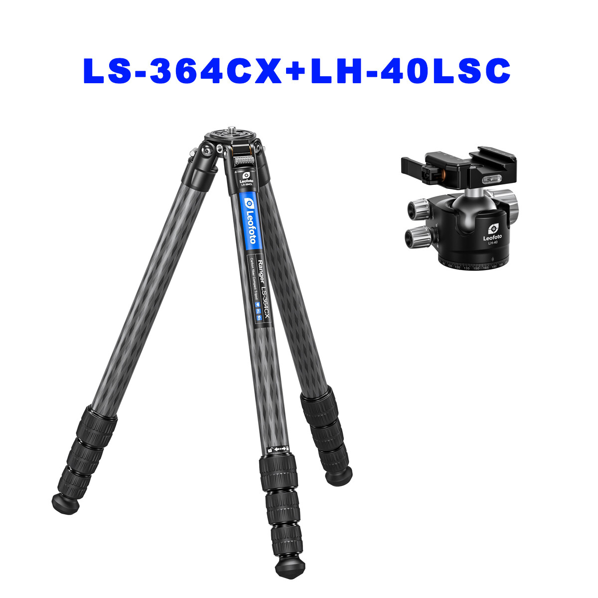 Leofoto LS-364CX Version Ranger Series Tripod + Ballhead Set - LS-364CX+LH-40LSC