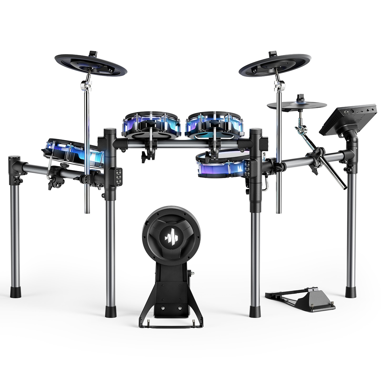 Donner BackBeat E-Drum Set 100 Drum Kit 1100 Sounds 50 Demo LED RGB Light Pad