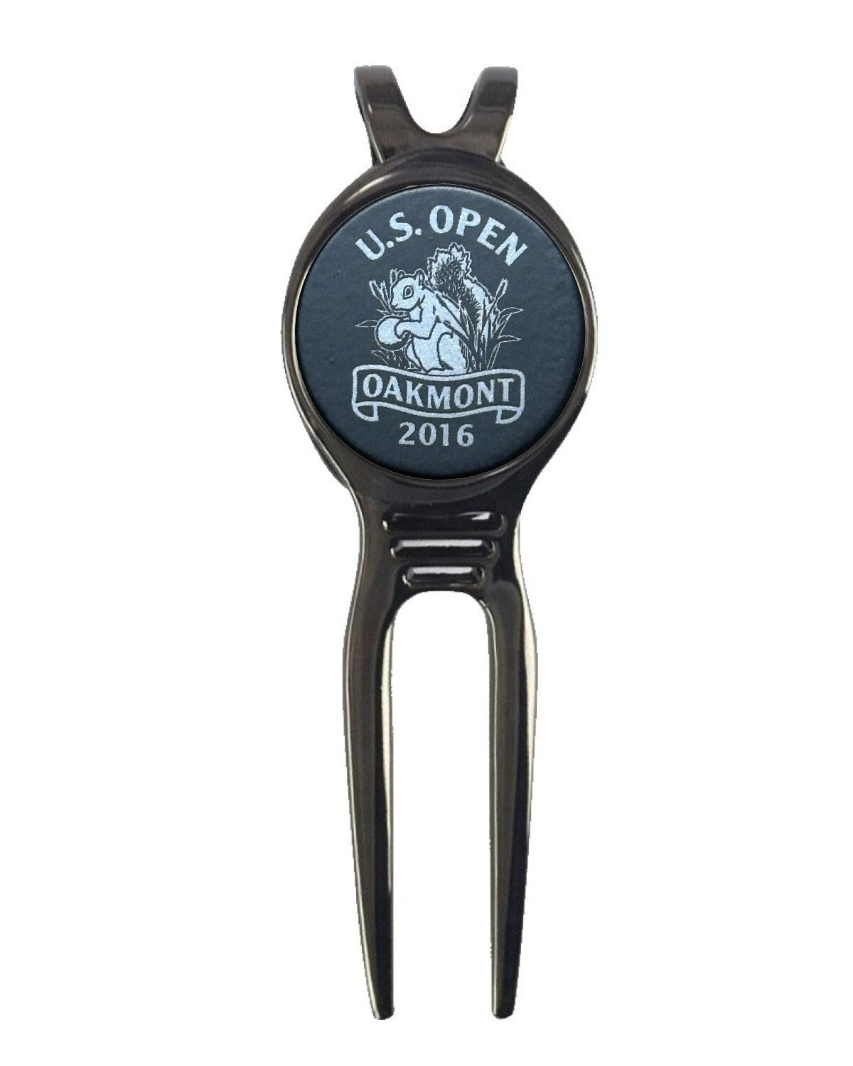 2016 US Open Oakmont Golf Ball Marker + Black Gunmetal Divot Tool Laser