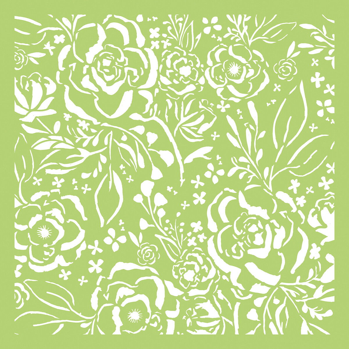 Kaisercraft Designer Template 6"X6"-Botanical, IT435