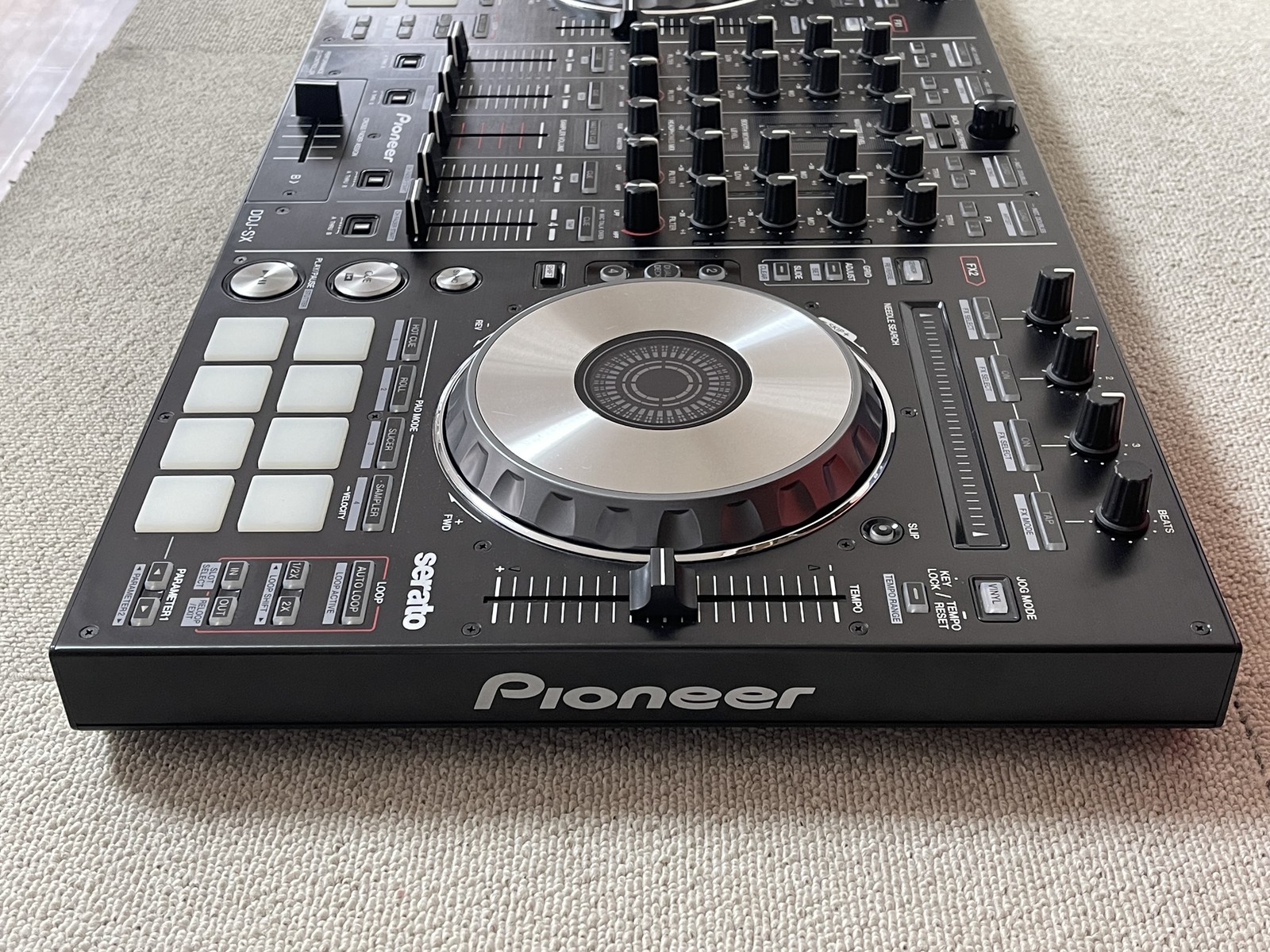 Pioneer DDJ-SX Serato DJ Controller Performance 4ch w/ AC Adapter Tested