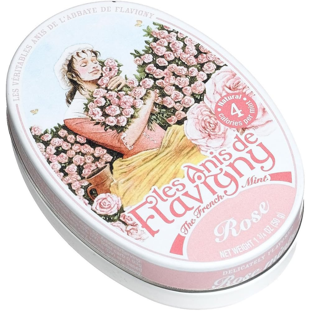 Les Anis De Flavigny Rose French Mints 1.75Oz Pack Of 1 Grocery Candy