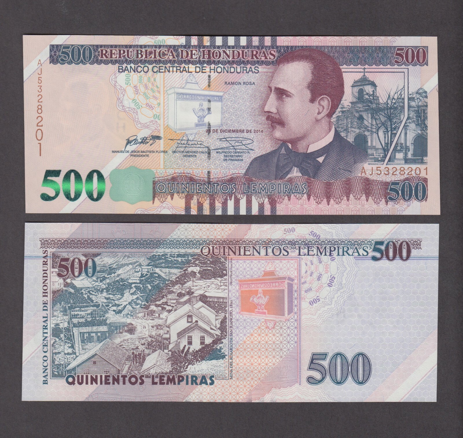 HONDURAS P.103  500 LEMPIRAS 2014  UNCIRCULATED  LOW SHIPPING  WE COMBINE   2110