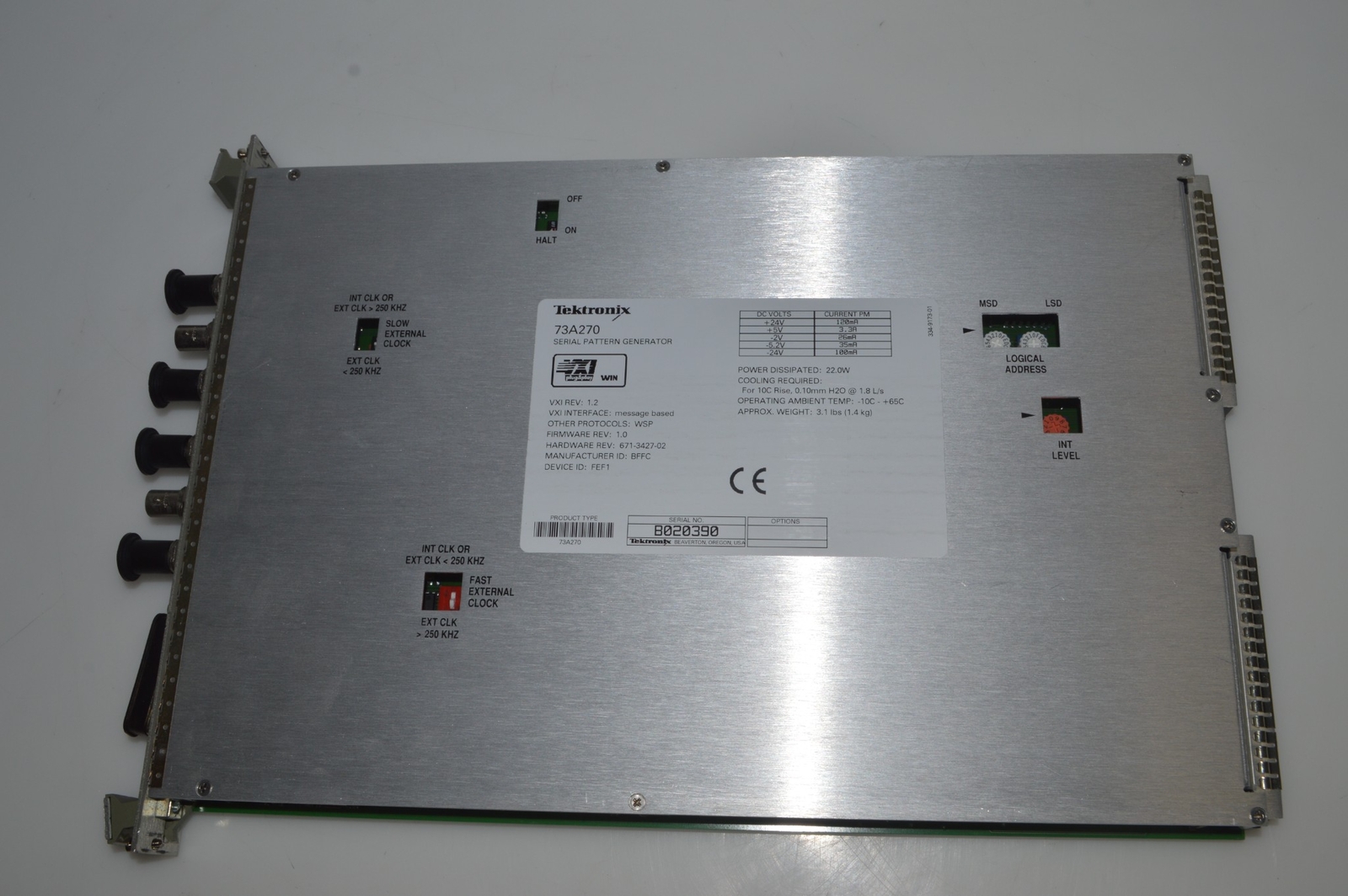 Tektronix / CDS 73A-270 73A270 Arbitrary Pulse / Pattern Generator (HTY36)