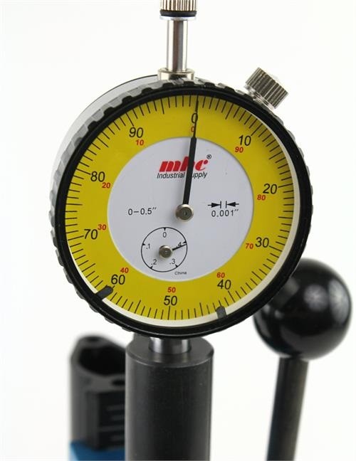 K&M / LE Wilson Arbor Press with Standard Force Measurement Ram & Dial Indicator