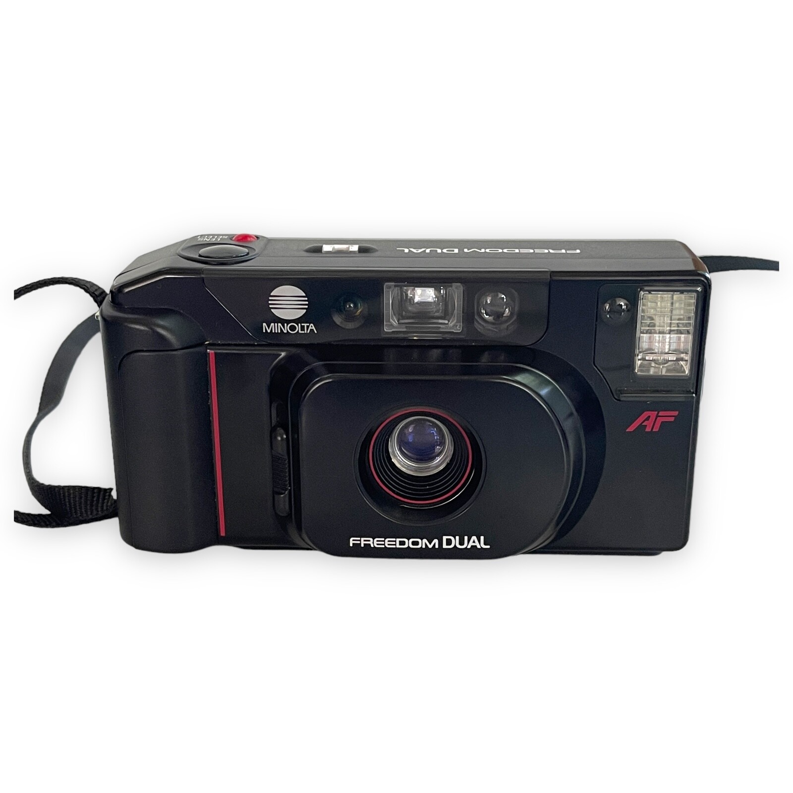Minolta Freedom Dual AF 35mm Film Point And Shoot Camera untested Case included