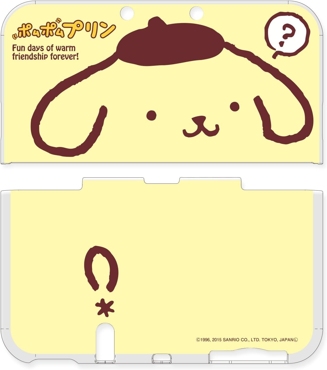Sanrio Pom Pom Purin Clear Hard Case Cover for NEW Nintendo 3DS LL /Japan