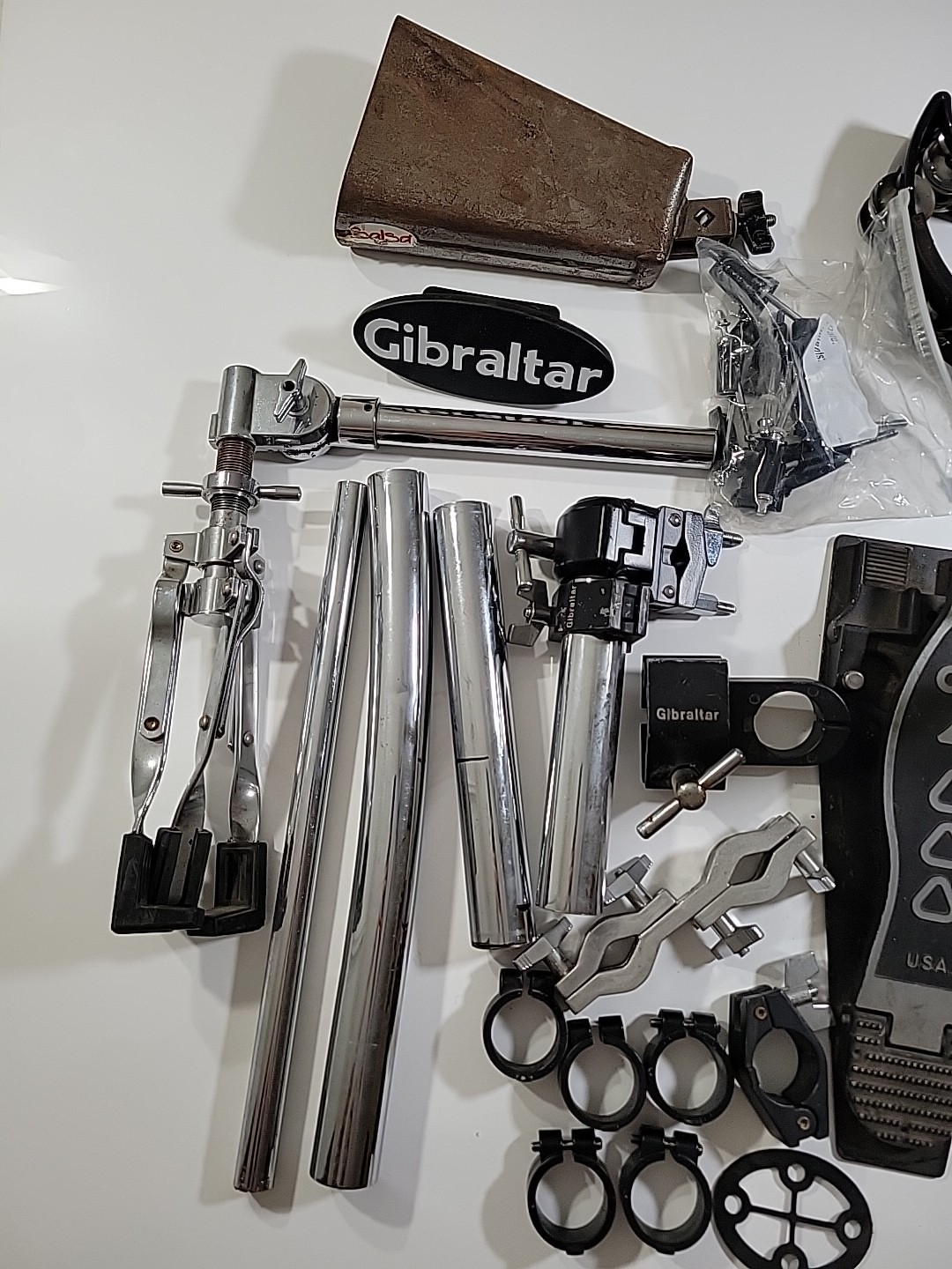 Gibraltar Drum Rack Set Parts Clamps Pedal Tambourine Salsa Percussion And More!
