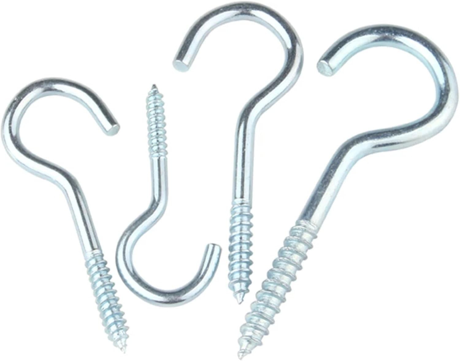 TopZone 3-1/2 inches Ceiling Hook, Zinc Plated, Pack of 4