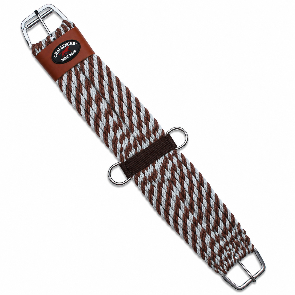 Horse Western 27 Strand Double Weave Two-Tone Mohair Straight Cinch 97RT18