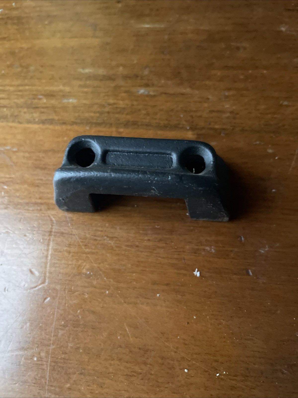 Antique Door Dead Bolt Rim Keeper Vintage Cast Iron Catch Strike Door Hardware