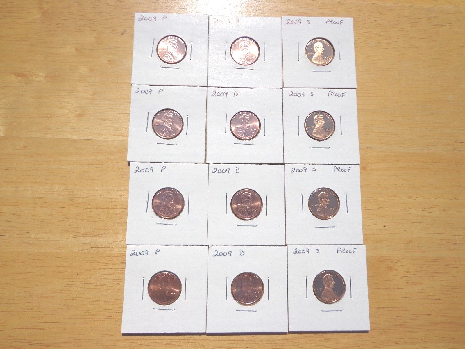 2009 P D S Lincoln Cent Penny Proof 12 Coin Set Lot   LP1 LP2 LP3 LP4