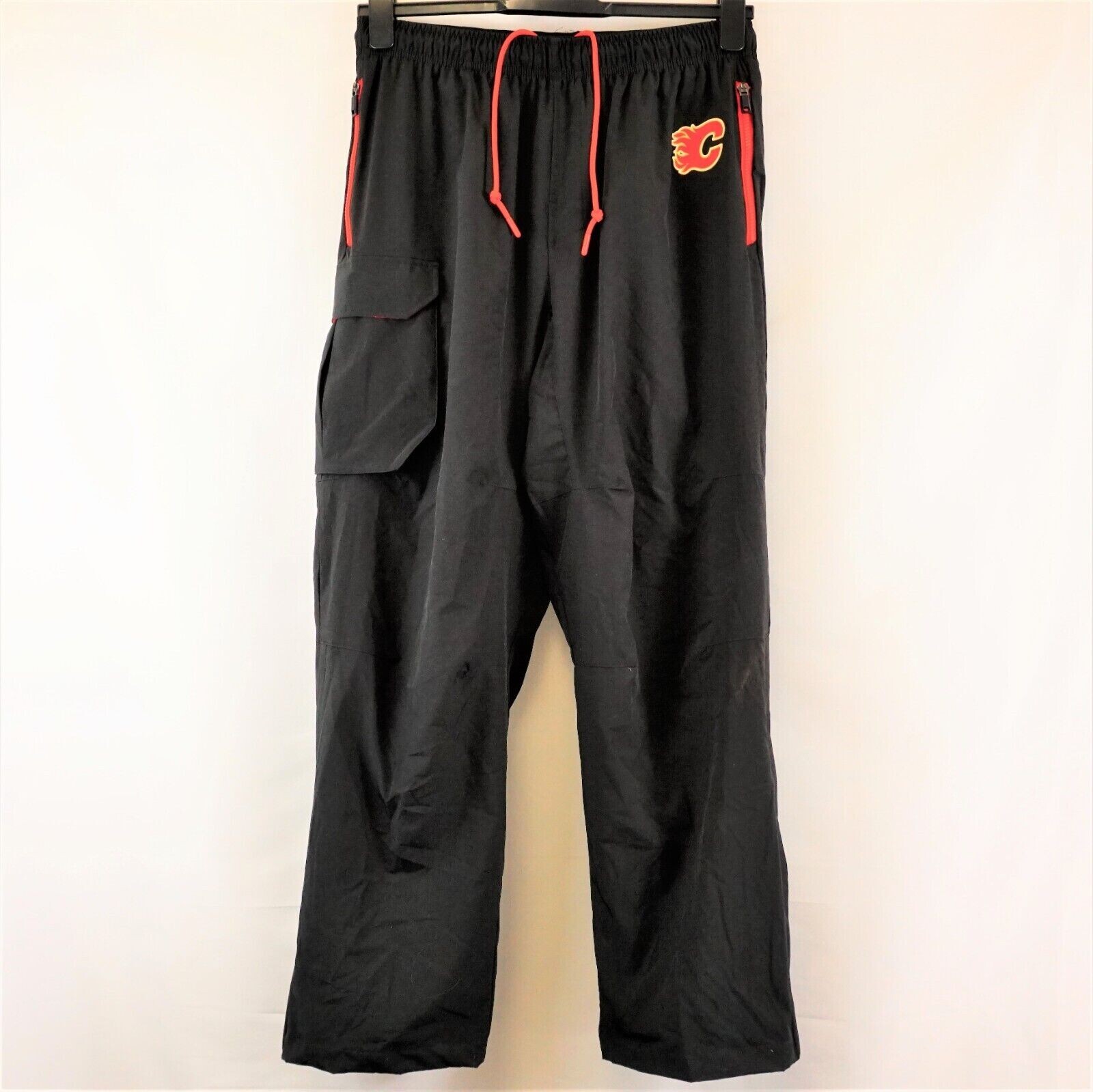 Fanatics Calgary Flames NHL Hockey Pro Rink Warm-Up Pants black Men’s Size L