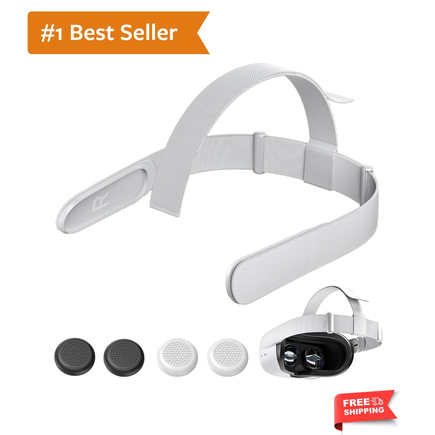 Replacement Head Strap for Quest 2 VR Headset Accessories Lightweight Adjusta...