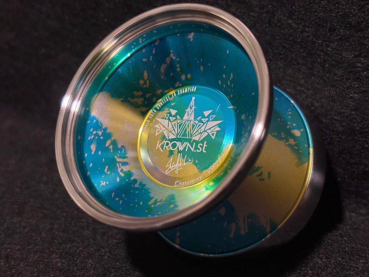 C3yoyodesign Krown ST Splash Yo-Yo Titanium Axle Used Excellent