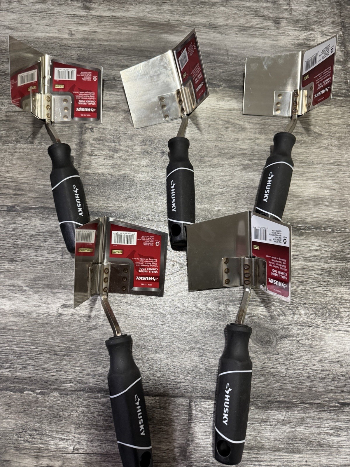 Lot of (5) brand new Husky Small Inside Corner Drywall Tool