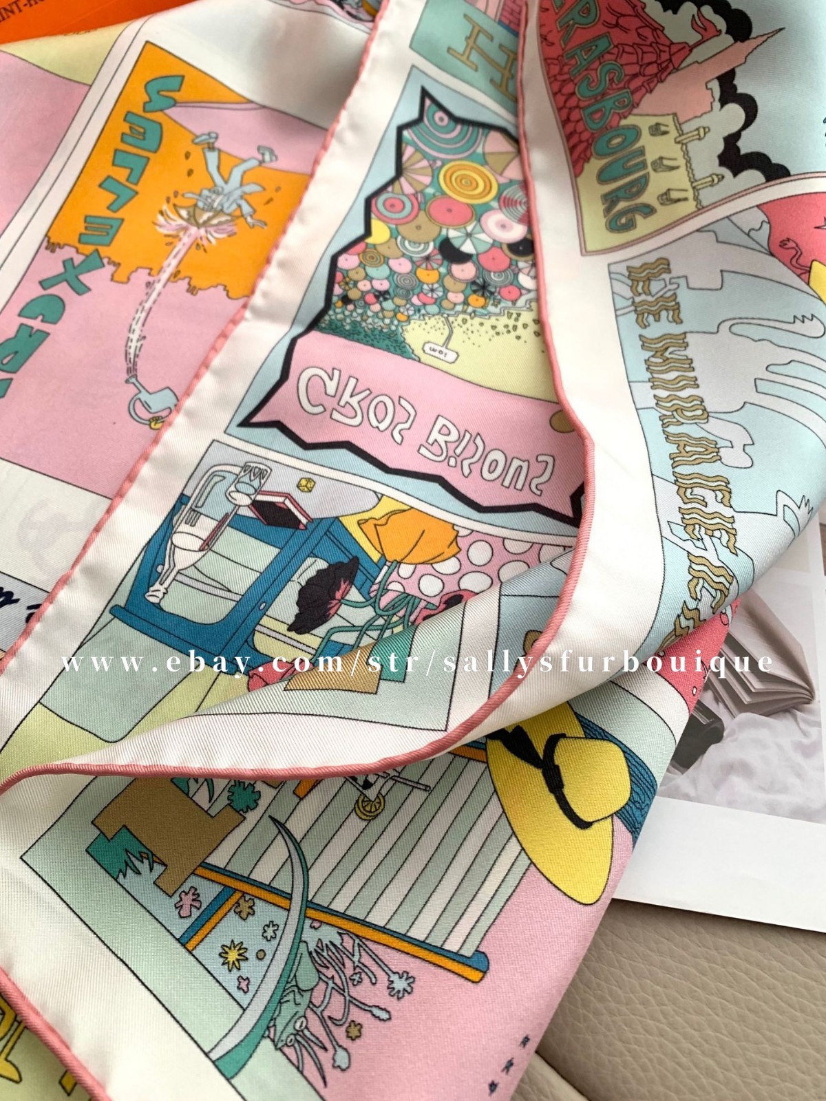 Sally Boutique 18 Momme Twill Silk Wrap Scarf Travel Print Double Face Shawl 35"