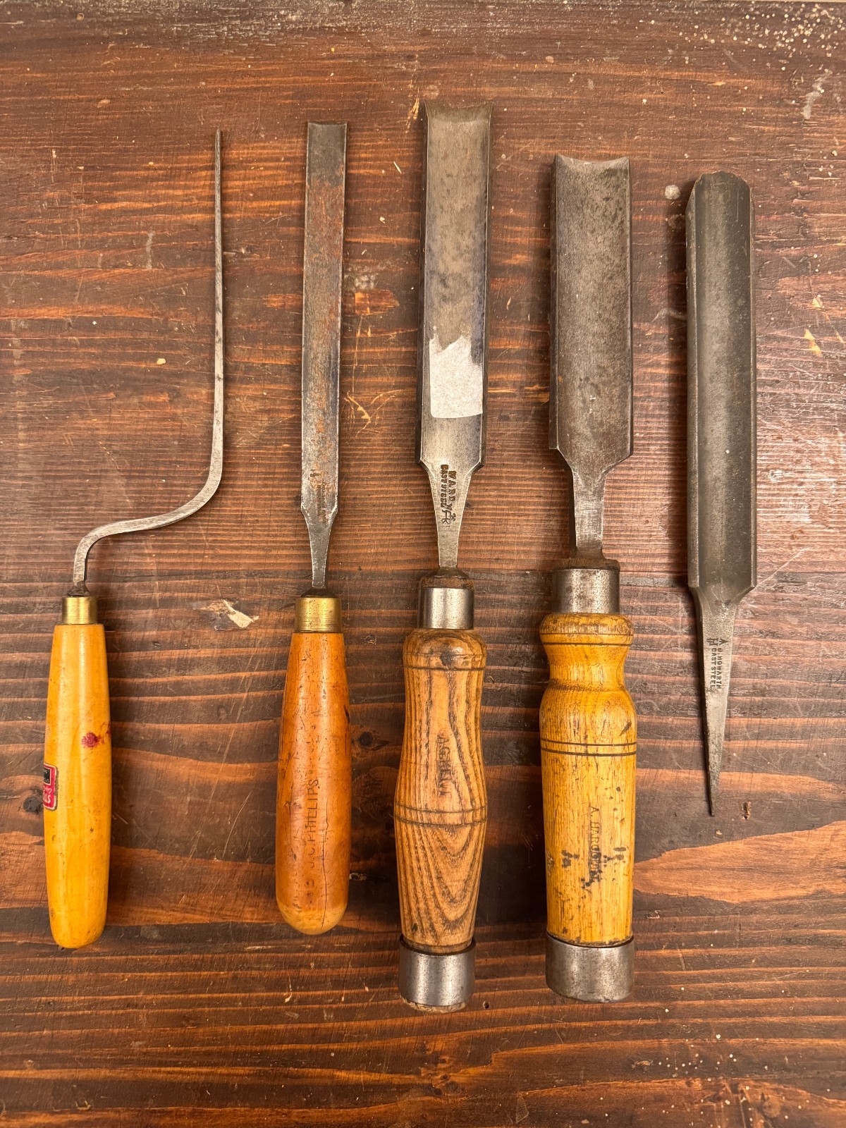 British Paring Gouges Chisels British Woodwork Tools