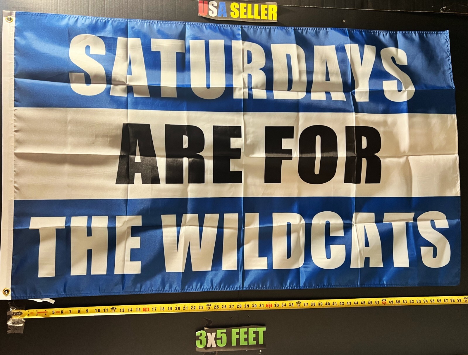 Football Flag FREE SHIPPING Kentucky Wildcats College NFL Dorm Beer USA Sign 3x5