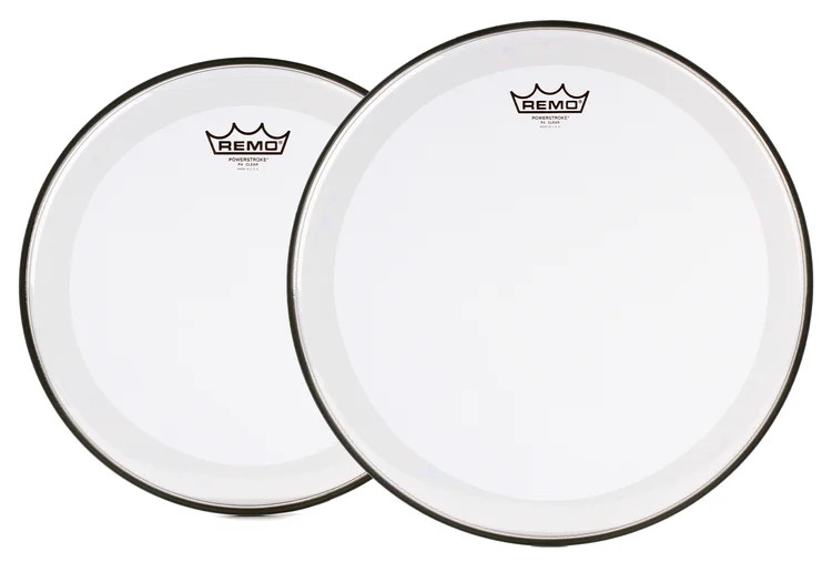 Remo Powerstroke P4 Clear Drumheads - 13/16 inches