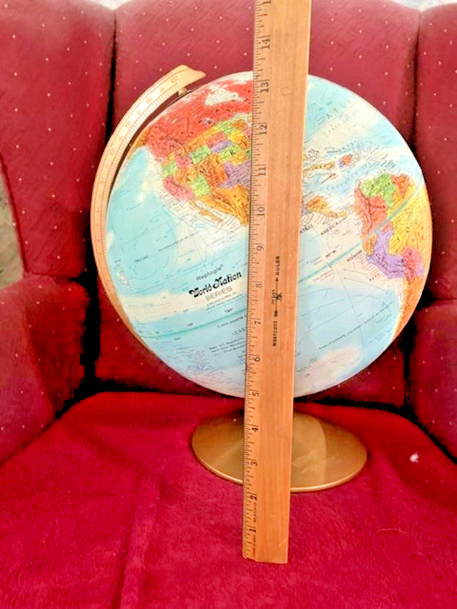 Large Rotating World Globe -- Desktop, Free Shipping