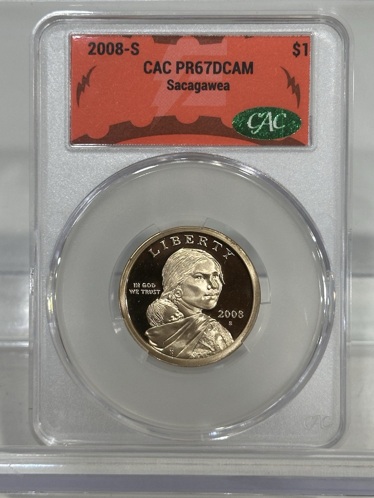 2008 S Sacagawea Dollar CAC PR67DCAM