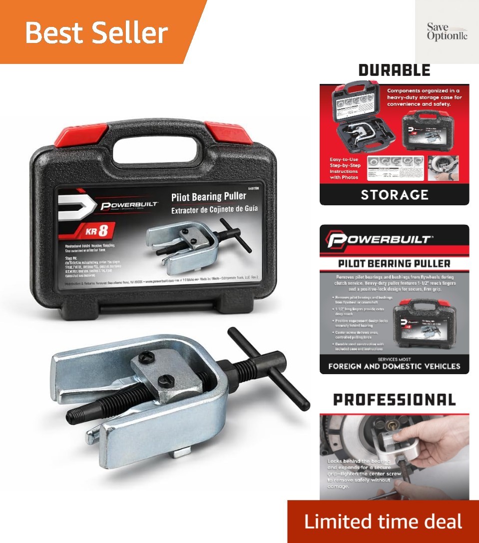 Pilot Bearing Puller, Remove Bearings and Bushings, Foreign and Domestic Car ...