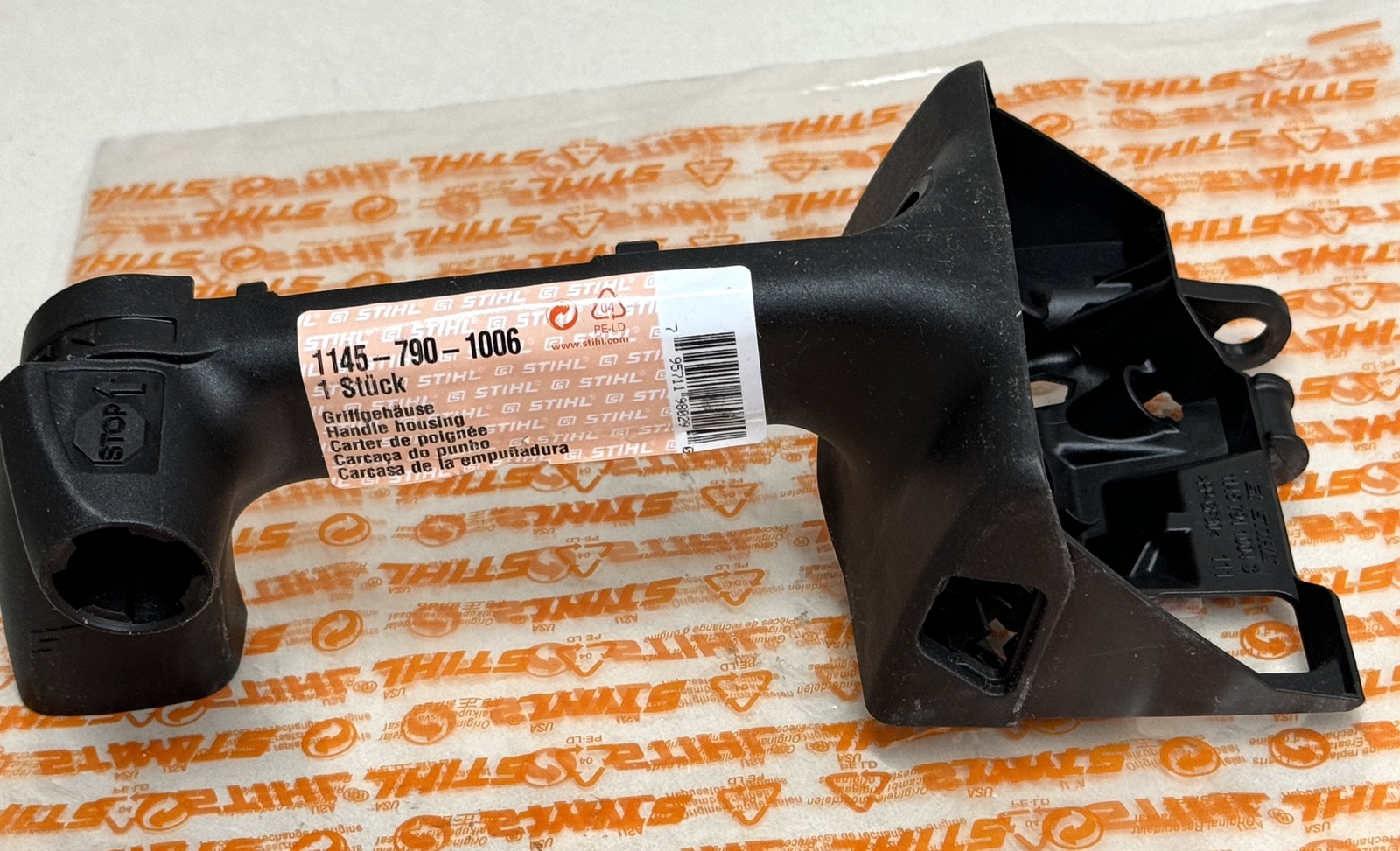 STIHL OEM 1145 790 1006 HANDLE HOUSING FOR MS201 TC-M M-TRONIC HANDLEBAR