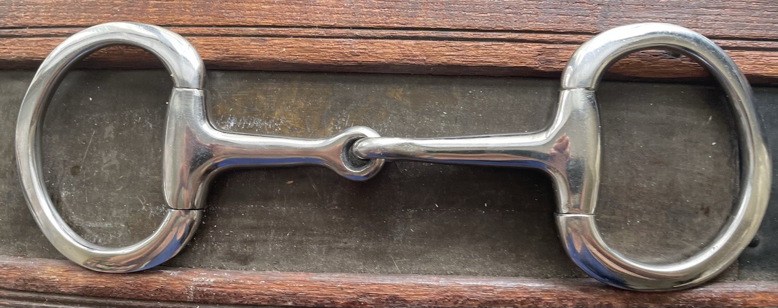 Centaur Stainless Steel Medium Weight Eggbutt Snaffle Bit 4.5” excellent conditi