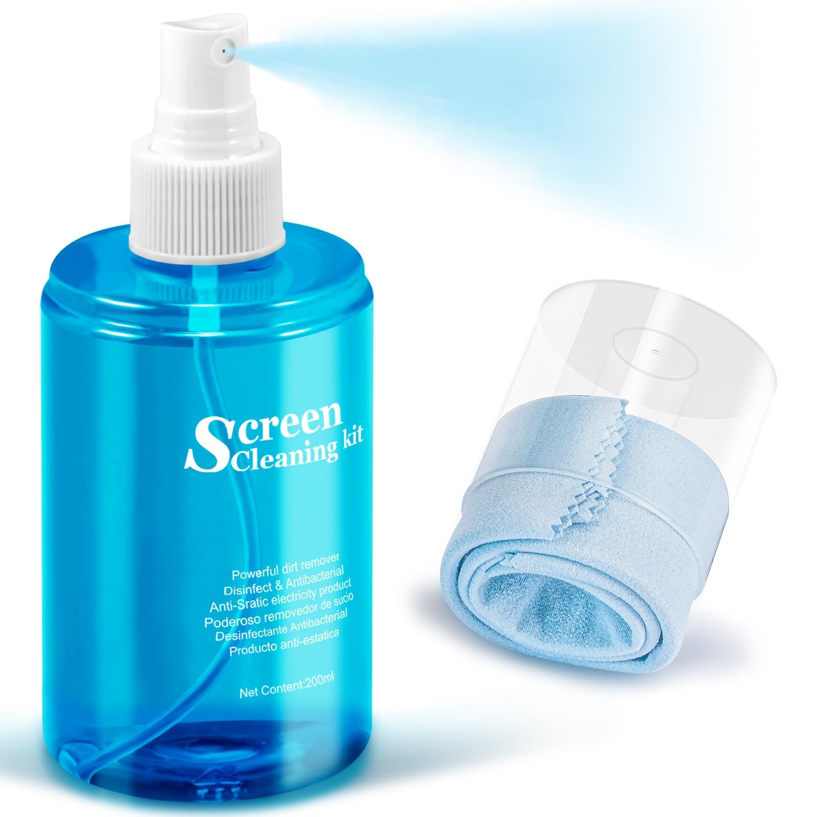 Car Screen Cleaner Spray, TV Computer Laptop Touchscreen Mist Cleaning Kit Wi...